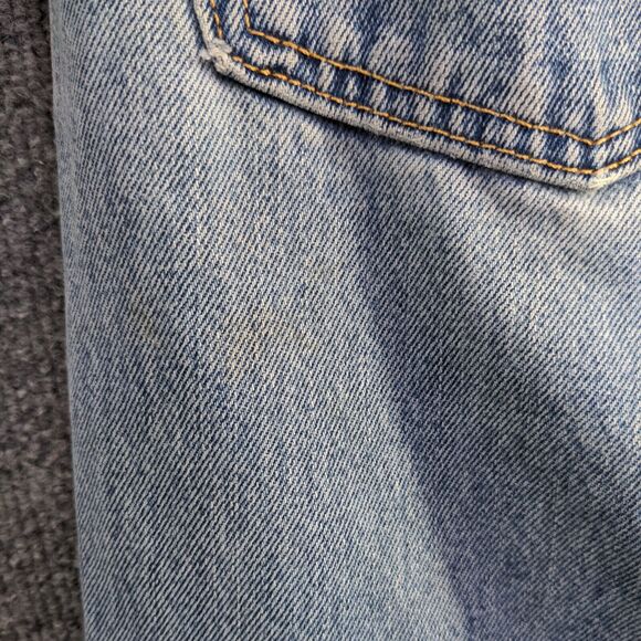 Levi's 505 Men's Regular Straight Fit Jeans Blue 38x30 Stone Wash Denim - Picture 8 of 14